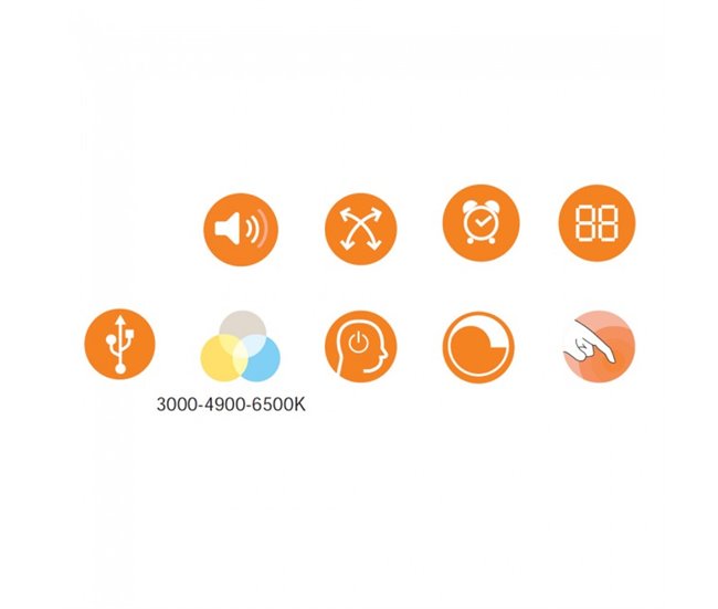 Flexo LED con despertador Miri (10W) Moderno Multicolor