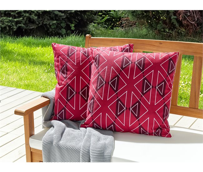 Beliani Cojín de jardín MEZZANO Fucsia