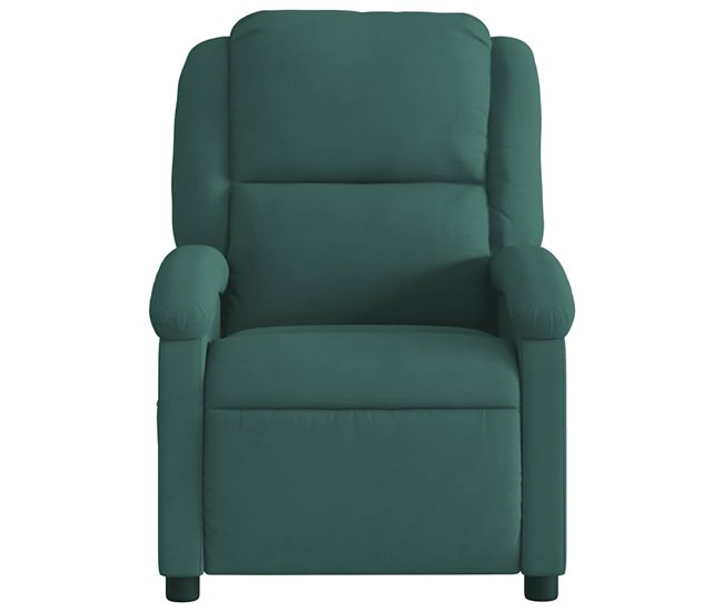 Sillón Reclinable De Masaje Verde Oscuro