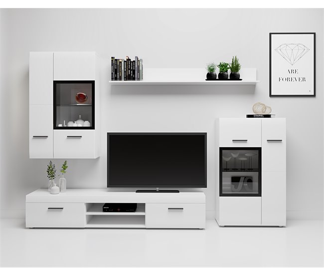 Compacto tv CAREX 260cm blanco Blanco