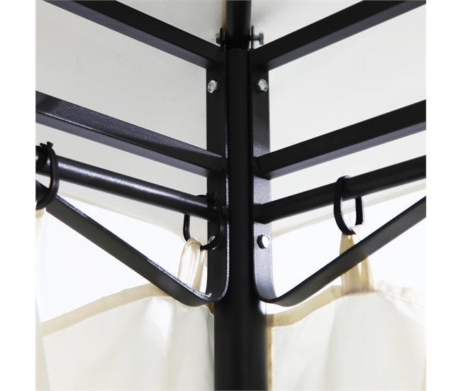 Pérgola RITA 275x400x300cm color beige Beige