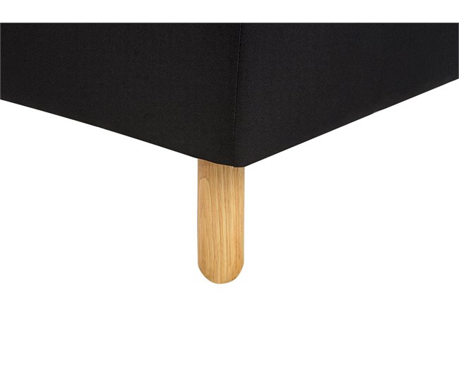 Beliani Chaise longue Poliéster ALSTEN Gris Oscuro