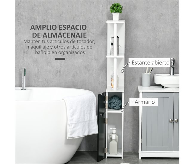 Armario de Baño MDF, Melamina de Madera kleankin, hogar - baño 15 Marron