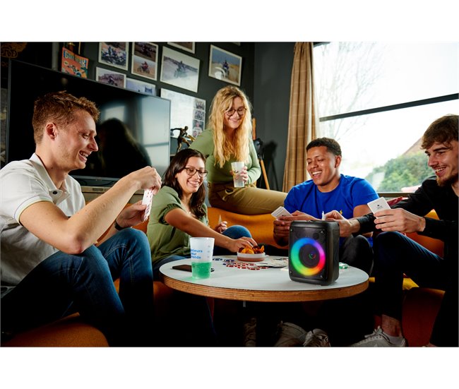 Altavoz inalambrico luminoso Bluetooth Bigben Negro