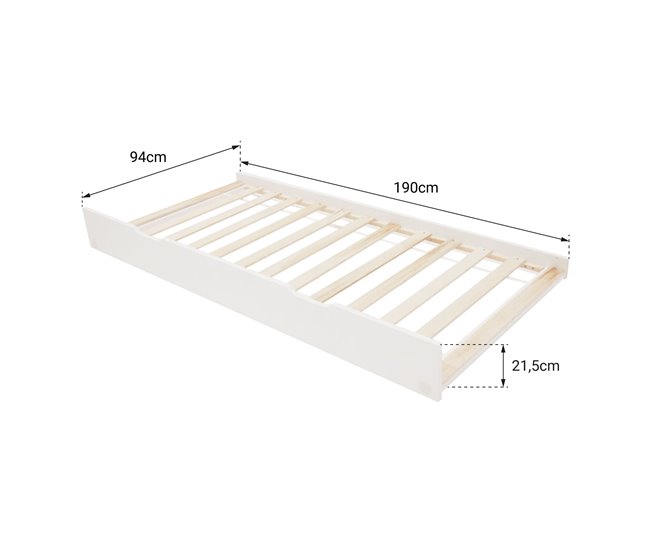 Cajón-cama de madera MARCEAU Natural