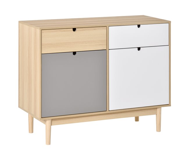 Aparador Auxiliar MDF HOMCOM, hogar - muebles de comedor 100 Multicolor
