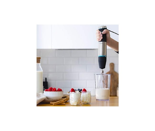 Batidora de mano Power TitanBlack 1200 XL Cream Cecotec Gris