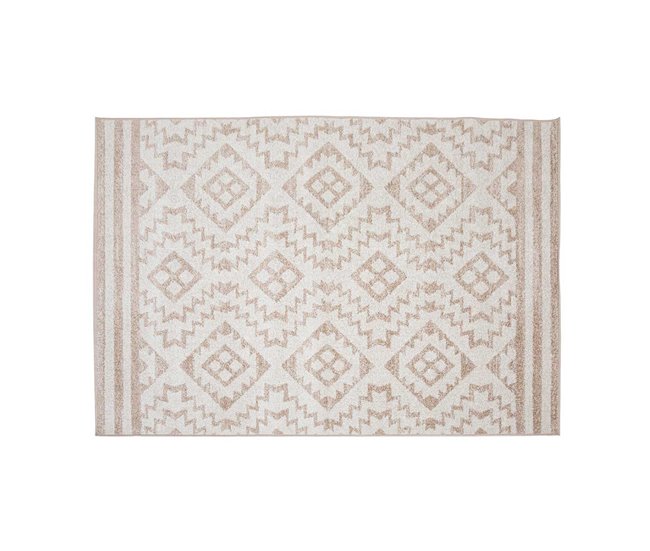 Alfombra Koy rayas Beige