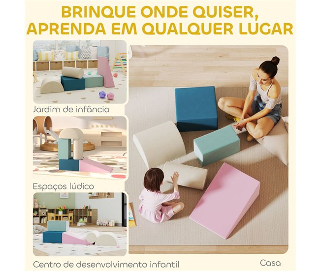 Bloques de Espuma Terciopelo AIYAPLAY Multicolor