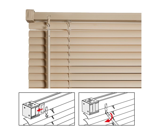 Persianas Venecianas de Aluminio con Cordón 