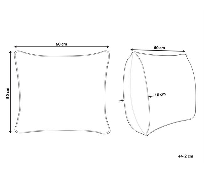 Beliani Almohada VIHREN Blanco