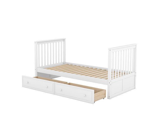 Camas literas 205x95 Blanco