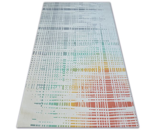 Alfombra SCANDI Rayas Rejilla 160x230 Multicolor