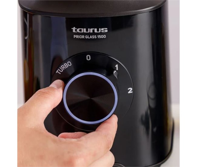 Batidora de vaso TAURUS PRIOR GLASS 1500W 1,8 litros Negro