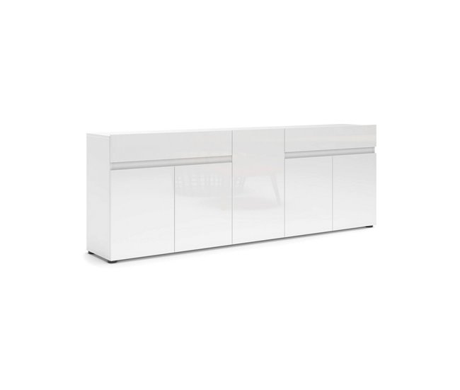 Aparador com efeito madeira Blanco