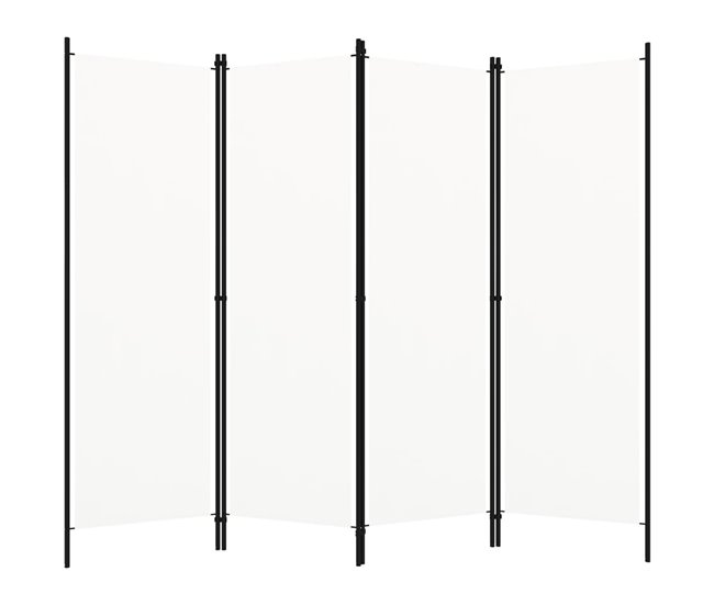 Biombo - Separador Divisor de 4 paneles Blanco