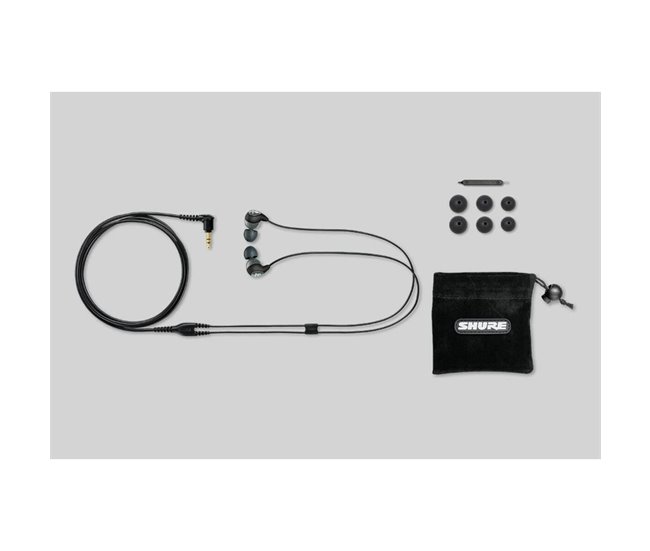 Auriculares con Micrófono SE112-GR Negro