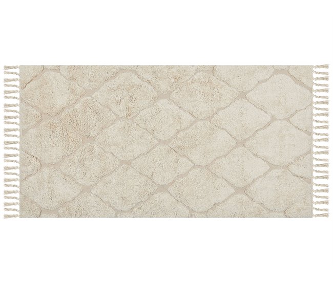 Beliani De pelo corto SILCHAR 80x150 Beige