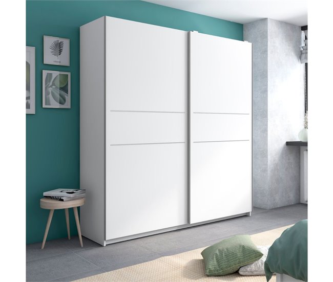 Armario  puertas correderas 182 Blanco