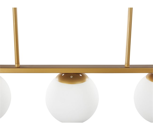 Beliani Lámpara colgante ZIKULI Dorado