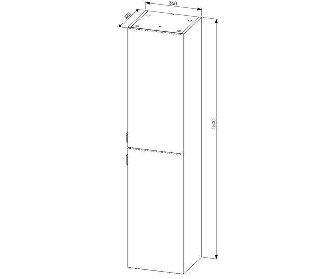 ARMARIO ALTO LEONARDO 35 Blanco