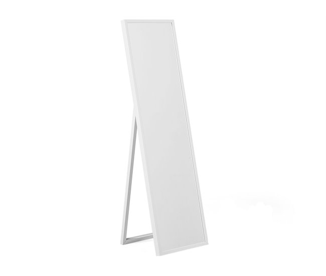 Beliani Espejo de pie TORCY 40x3 Blanco