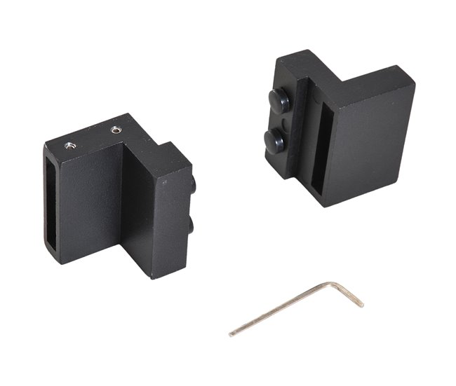 Kit de Accesorios para Puerta Corredera Acero al Carbono HOMCOM 200 Negro
