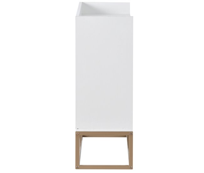 Aparador, 4 puertas, mueble comedor, comedor, sala, cocina 120 Blanco