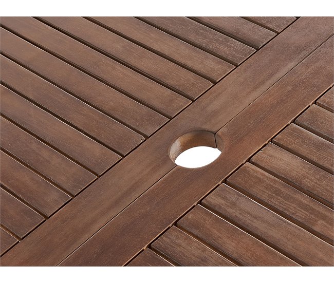 Beliani Conjunto de comedor CESANA Marron