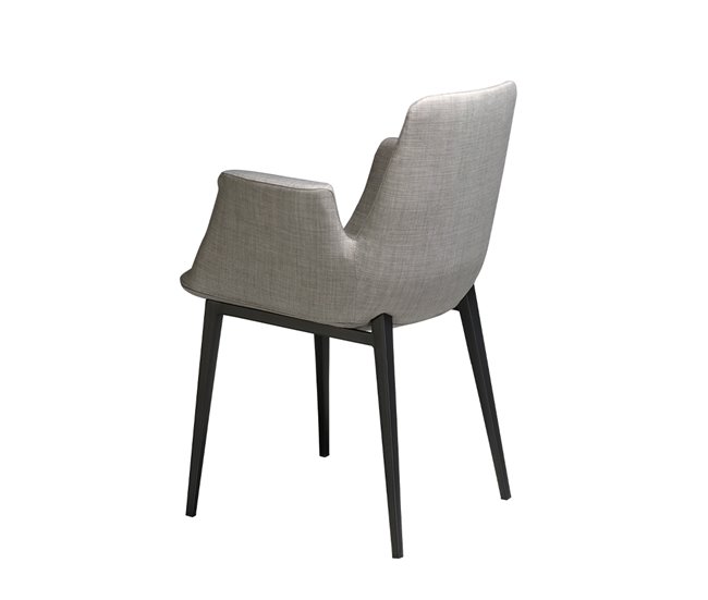 ANGEL CERDA Silla comedor tapizada tela Gris