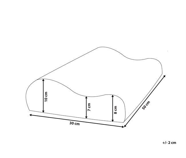 Beliani Almohada de espuma de memoria KANGTO Blanco