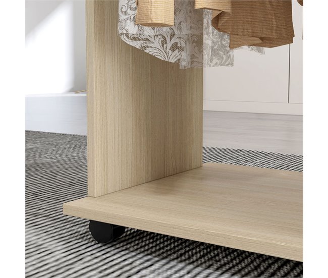 Armario Ropero Melamina de Madera HOMCOM Marron