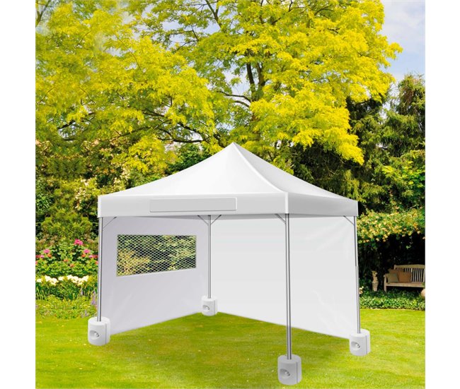 Pack 4 soportes para carpas Aktive Garden Blanco