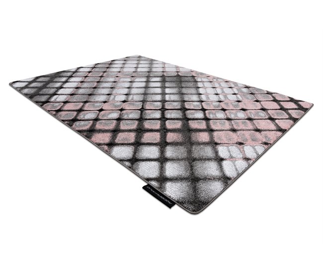 Alfombra INTERO REFLEX 3D enrejado 280x370 Rosa
