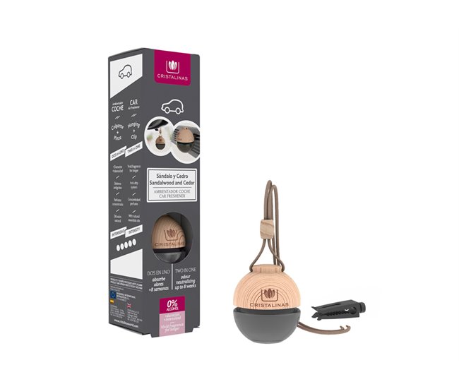 Ambientador coche aroma LIMPIO 6ml Negro