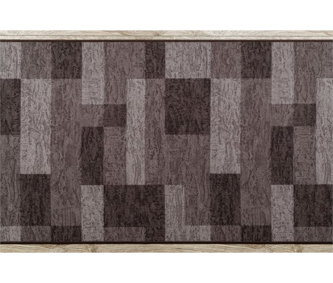 Alfombra de pasillo con refuerzo de goma  ICONA 120x610 Marron