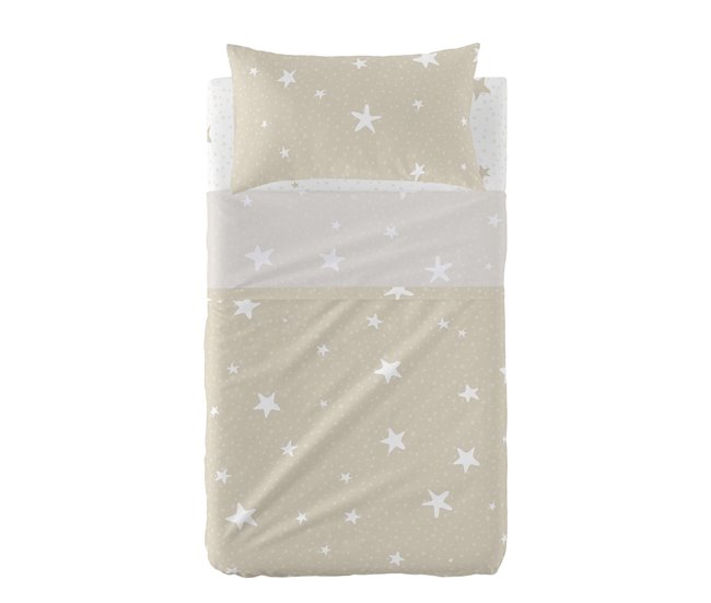 Little star beige Juego de sábana cuna Beige