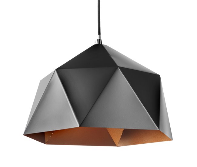 Lámpara de techo YONG 1 luz, 22W 120x38x38cm  Negro
