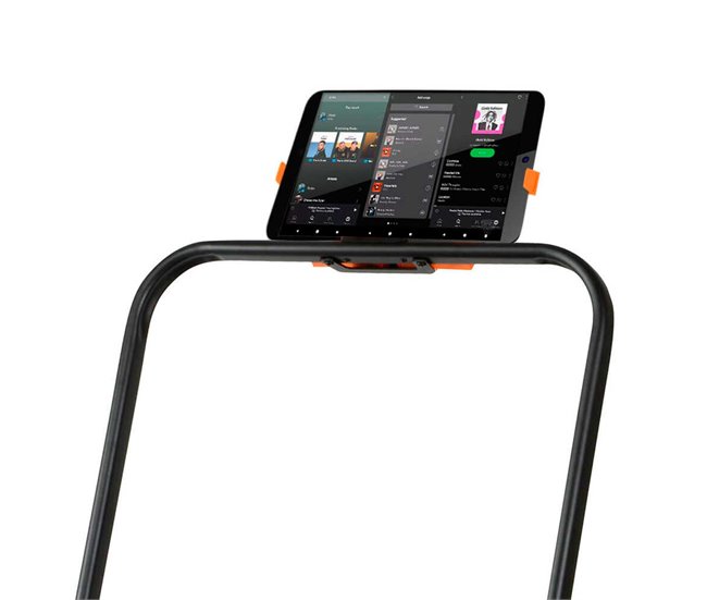 Cinta de Correr eléctrica Trainer Race Infinity Bluetooth Pulsera Control 1000 W. Gridinlux Naranja