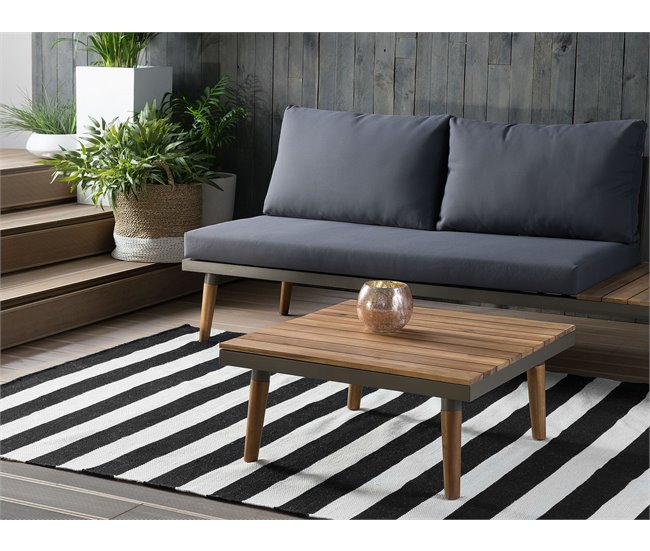 Beliani Alfombra de exterior TAVAS 160x230 Negro