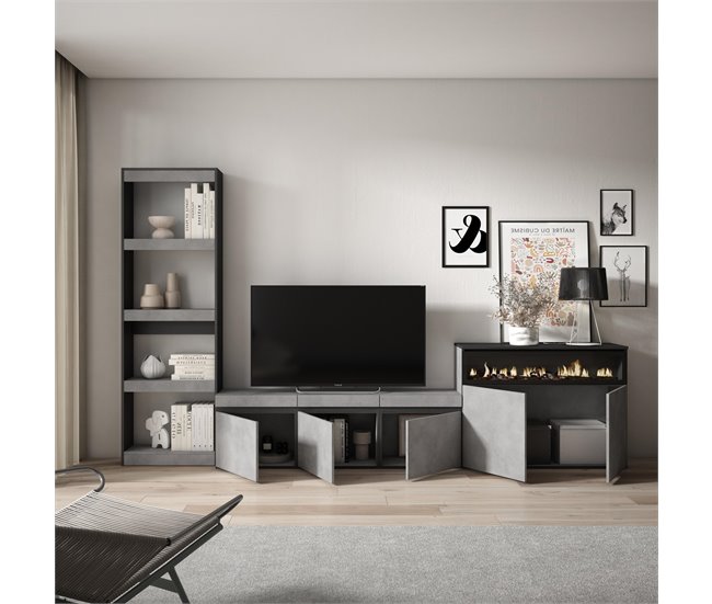 Muebles de Salón para TV 310 Cemento