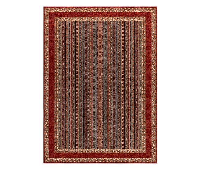 Alfombra de lana KASHQAI 4357 300 marco oriental 240x340 Rojo