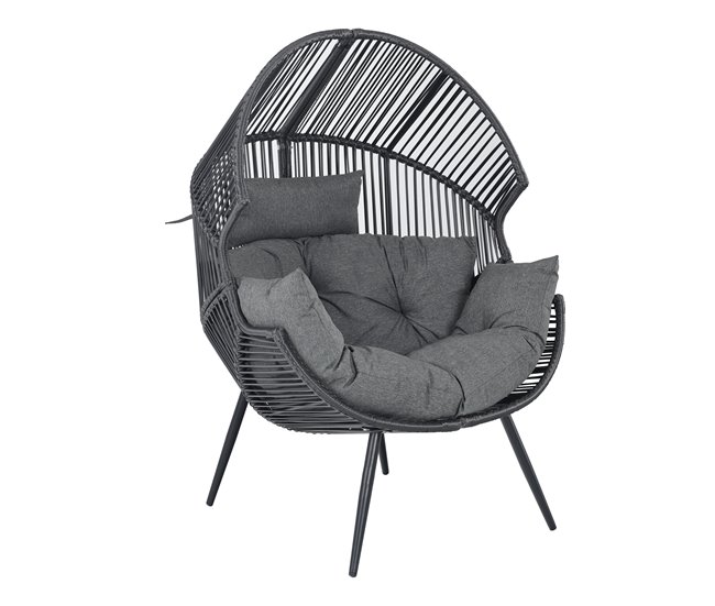 Sillón de jardín OCEAN color gris oscuro Gris Oscuro