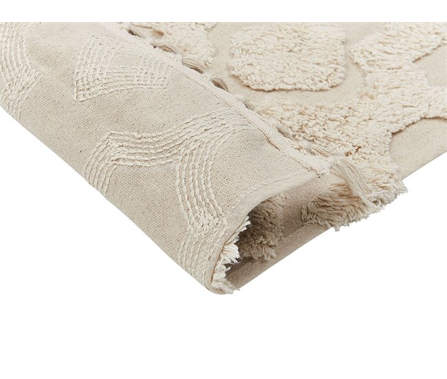 Beliani Alfombra de pelo corto AKSARAY 140x200 Beige