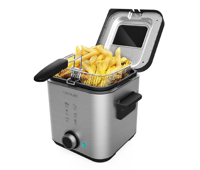Cecotec Freidora con aceite Freidora CleanFry Advance 1500 Negro