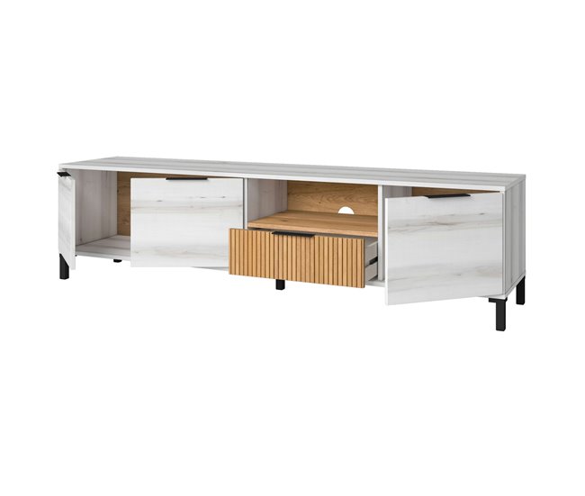 Conjunto Muebles Salón Comedor Tokio Nórdico Blanco/ Madera