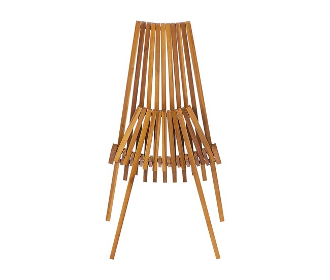 Beliani Conjunto de balcón BELLANO Madera Clara