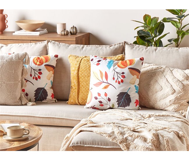 Beliani Cojín decorativo VISCARIA Multicolor