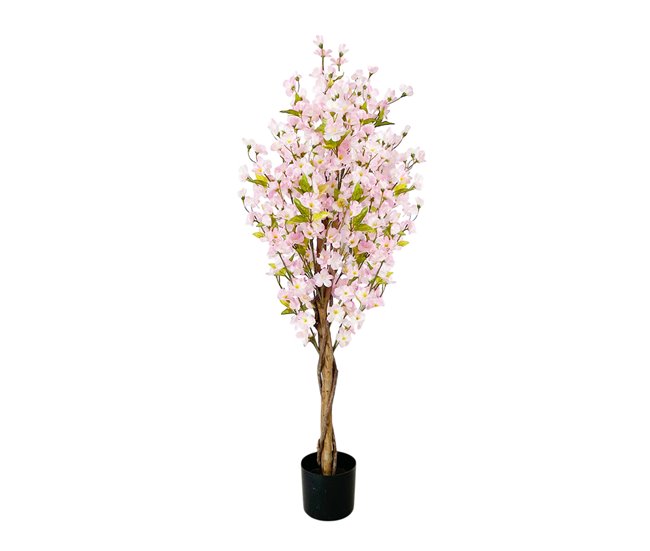 Acomoda Textil – Planta Artificial con Macetero. (Almendro) Rosa