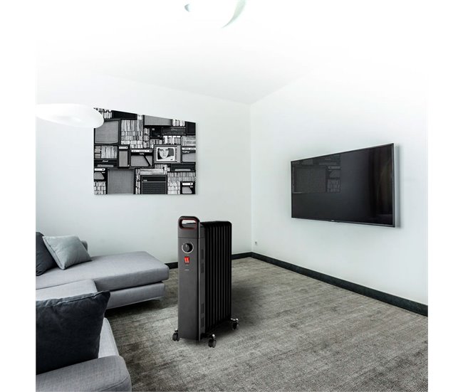 Radiador de aceite Infiniton HOR-N150 - 3 Niveles de potencia - 1500 W Negro